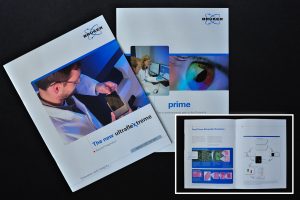 Valerie Cox Print Portfolio: Bruker Daltonics product brochures.