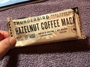 Thunderbird Real Food Bar, Hazelnut Coffee Maca wrapper front